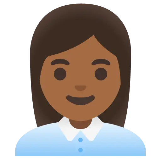 Woman Office Worker: Medium-Dark Skin Tone