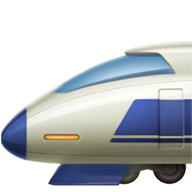 High-Speed Train with Bullet Nose
