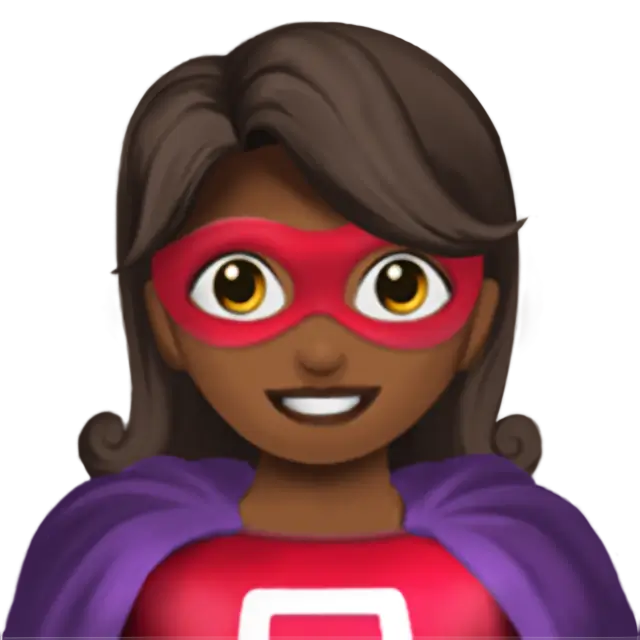 Woman Superhero: Medium-Dark Skin Tone