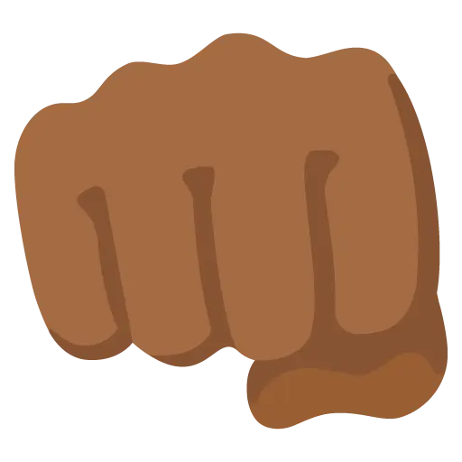 Oncoming Fist: Medium-Dark Skin Tone