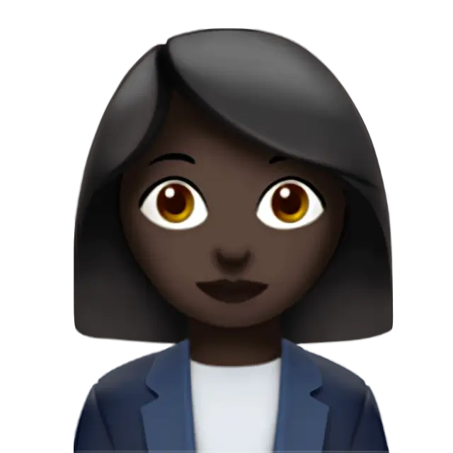 Woman Office Worker: Dark Skin Tone