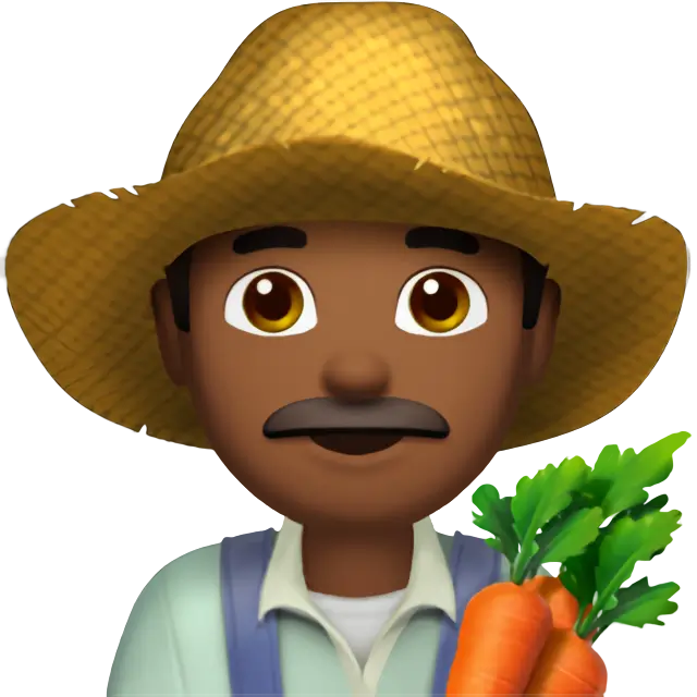 Man Farmer: Medium-Dark Skin Tone