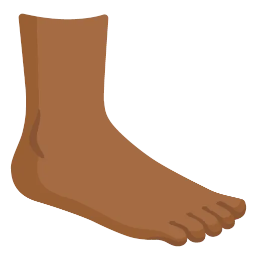 Foot: Medium-Dark Skin Tone