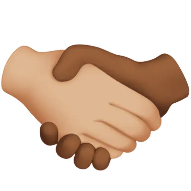 Handshake: Medium-Light Skin Tone, Medium-Dark Skin Tone