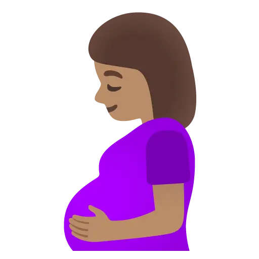 Pregnant Woman: Medium Skin Tone