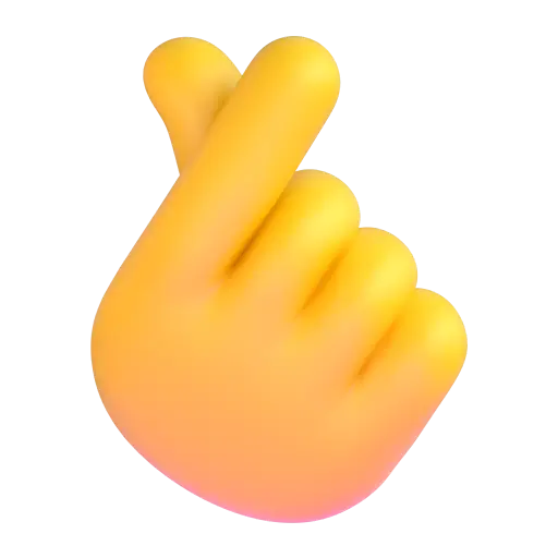 Hand With Index Finger And Thumb Crossed