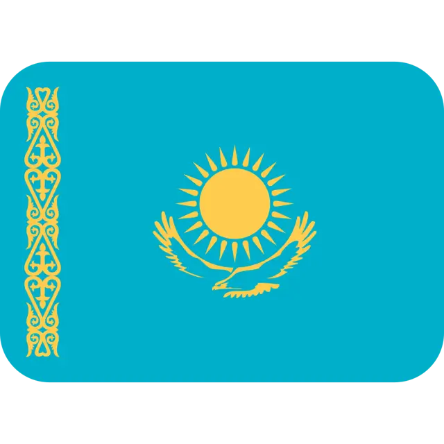 Flag: Kazakhstan