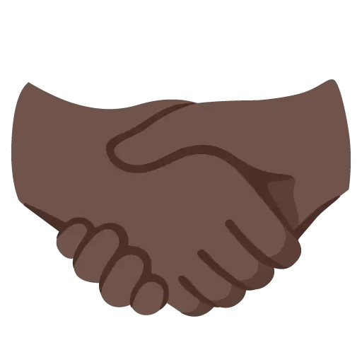 Handshake: Dark Skin Tone