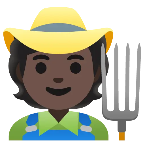 Farmer: Dark Skin Tone