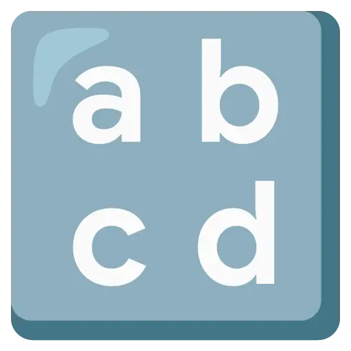 Eingabesymbol für lateinische Kleinbuchstaben