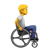 Person in Manual Wheelchair Facing Right