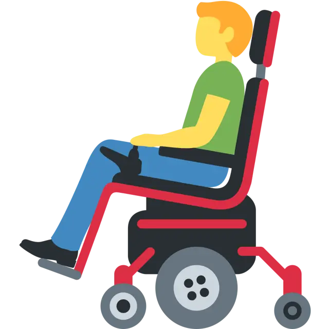 Man In Motorized Wheelchair