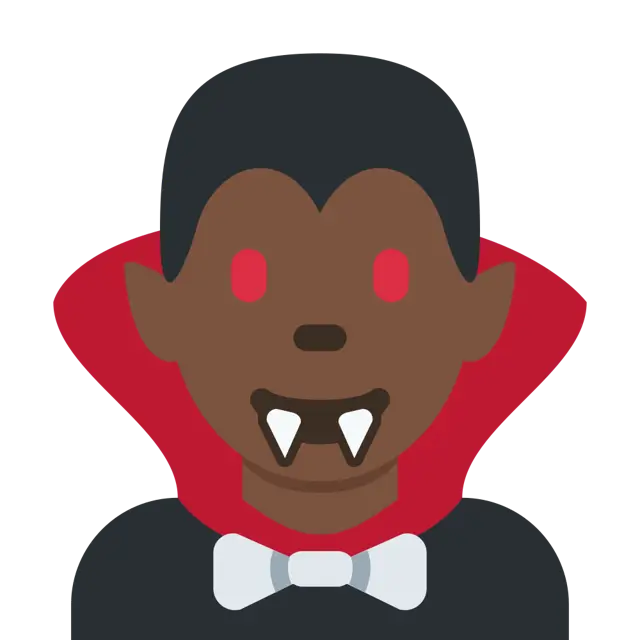 Man Vampire: Dark Skin Tone