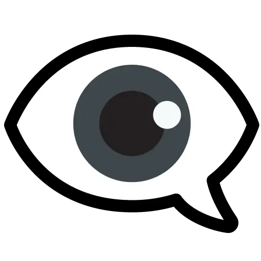 Eye in Speech Bubble