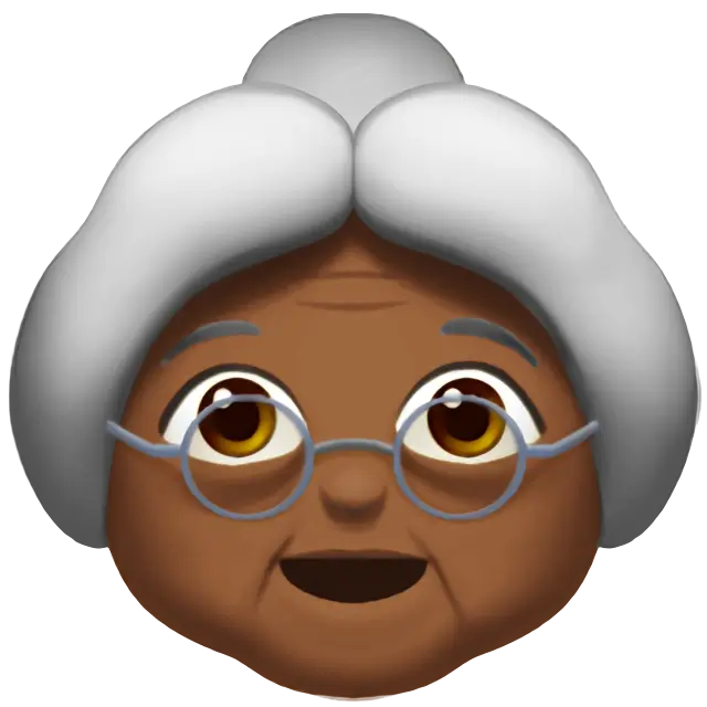 Old Woman: Medium-Dark Skin Tone