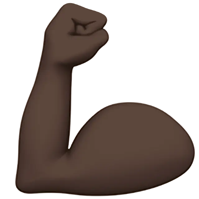 Flexed Biceps: Dark Skin Tone