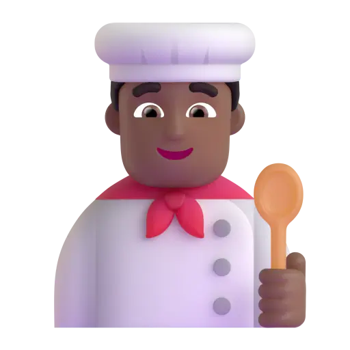 Man Cook: Medium-Dark Skin Tone