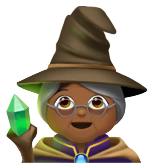 Woman Mage: Medium-Dark Skin Tone