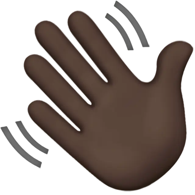 Waving Hand: Dark Skin Tone