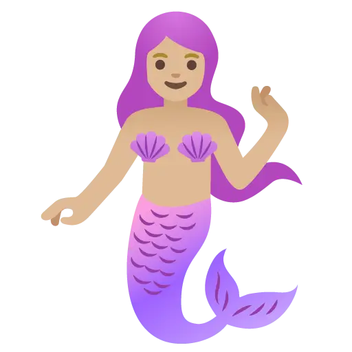 Mermaid: Medium-Light Skin Tone