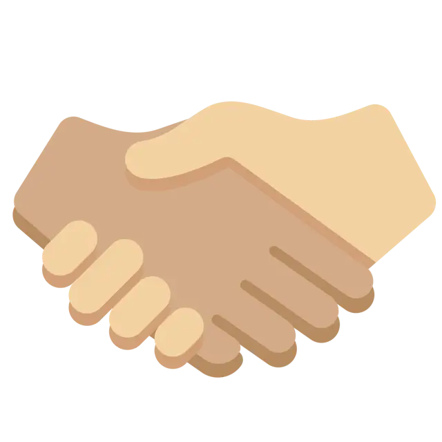 Handshake: Medium Skin Tone, Medium-Light Skin Tone