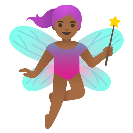 Woman Fairy: Medium-Dark Skin Tone