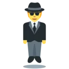 Man In Business Suit Levitating