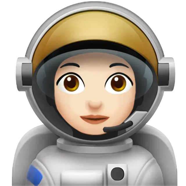 Woman Astronaut: Light Skin Tone