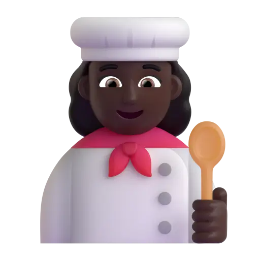 Woman Cook: Dark Skin Tone