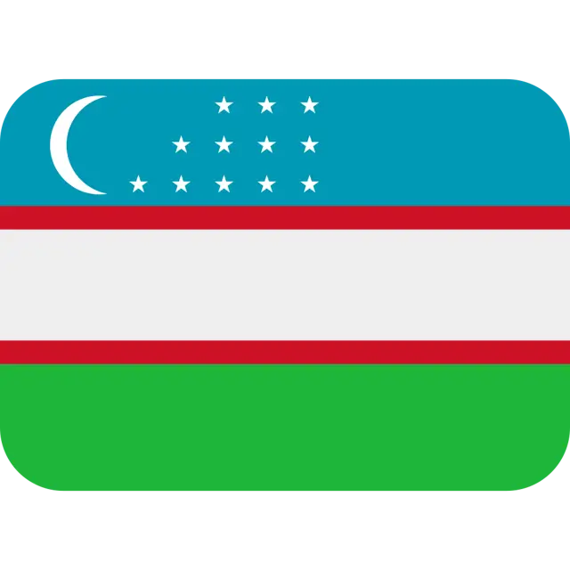 Flag: Uzbekistan