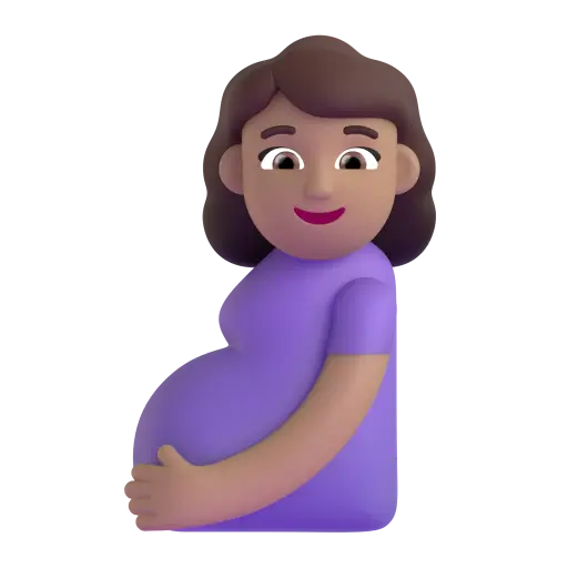 Pregnant Woman: Medium Skin Tone