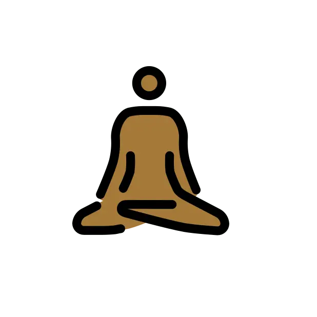 Man In Lotus Position: Medium-Dark Skin Tone