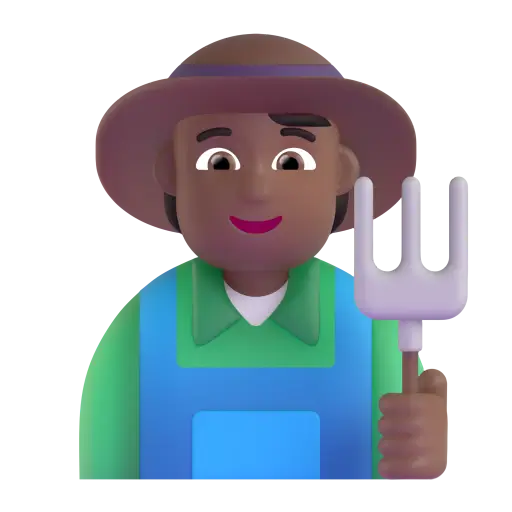 Farmer: Medium-Dark Skin Tone