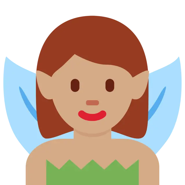 Woman Fairy: Medium Skin Tone