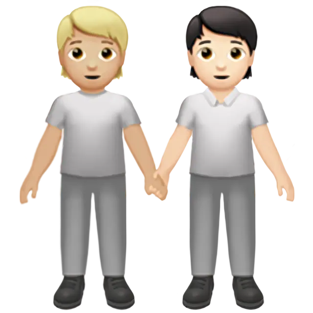 People Holding Hands: Medium-Light Skin Tone, Light Skin Tone