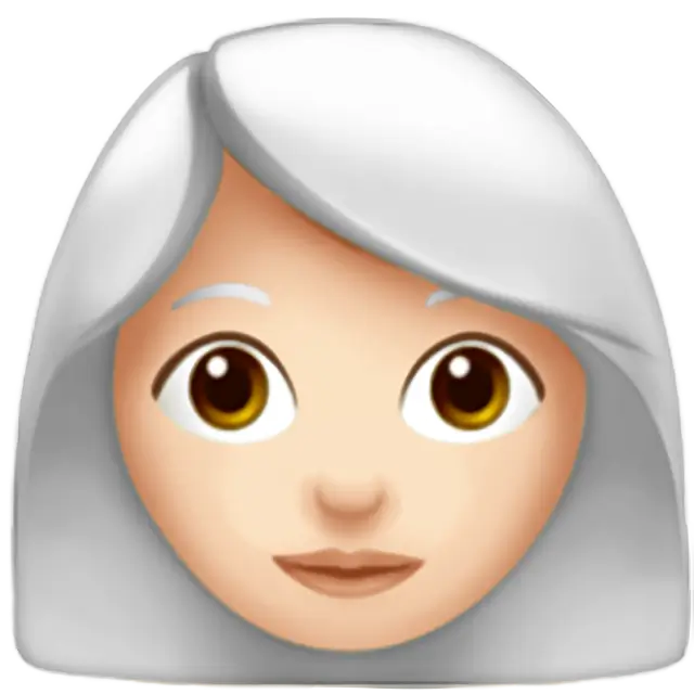 Woman: Light Skin Tone, White Hair