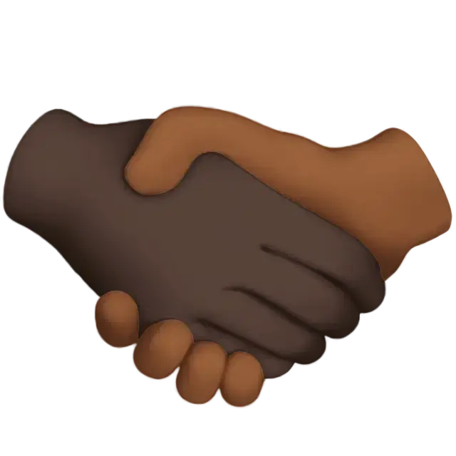 Handshake: Dark Skin Tone, Medium-Dark Skin Tone