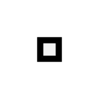 Weißes kleines Quadrat