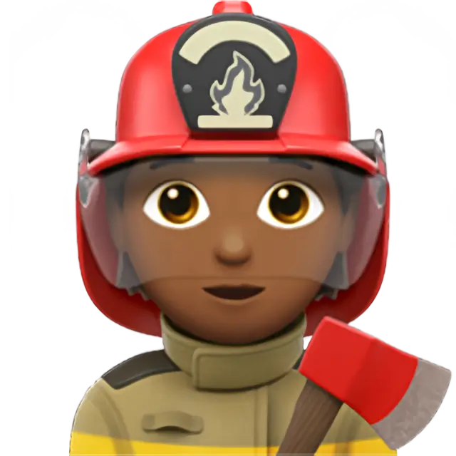 Firefighter: Medium-Dark Skin Tone