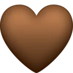 Corazón marrón