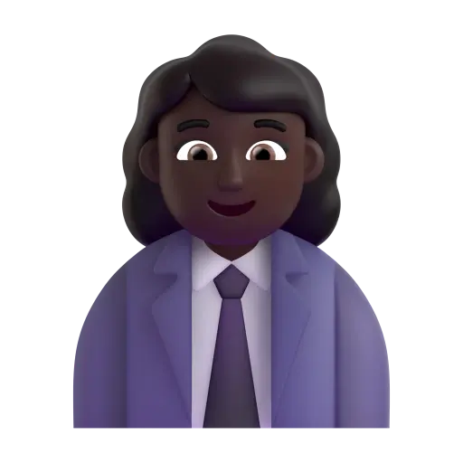 Woman Office Worker: Dark Skin Tone