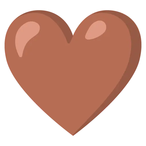 Coeur marron