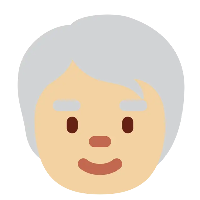 Older Person: Medium-Light Skin Tone