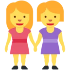 Dwie kobiety trzymając się za ręce