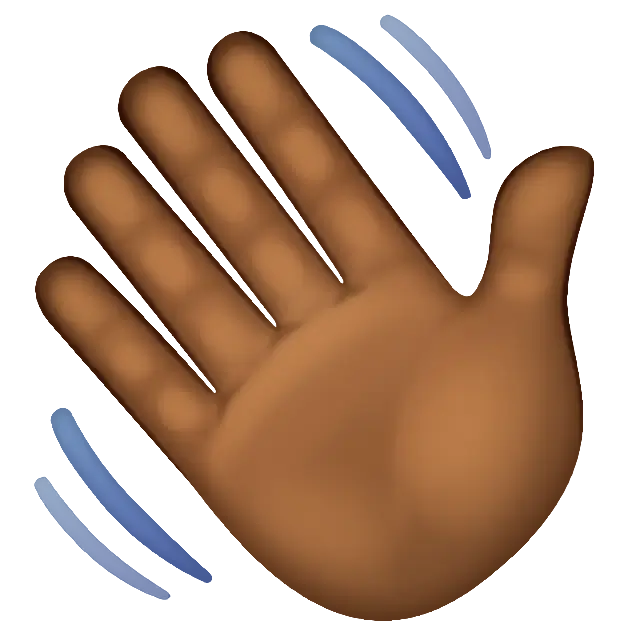 Waving Hand: Medium-Dark Skin Tone