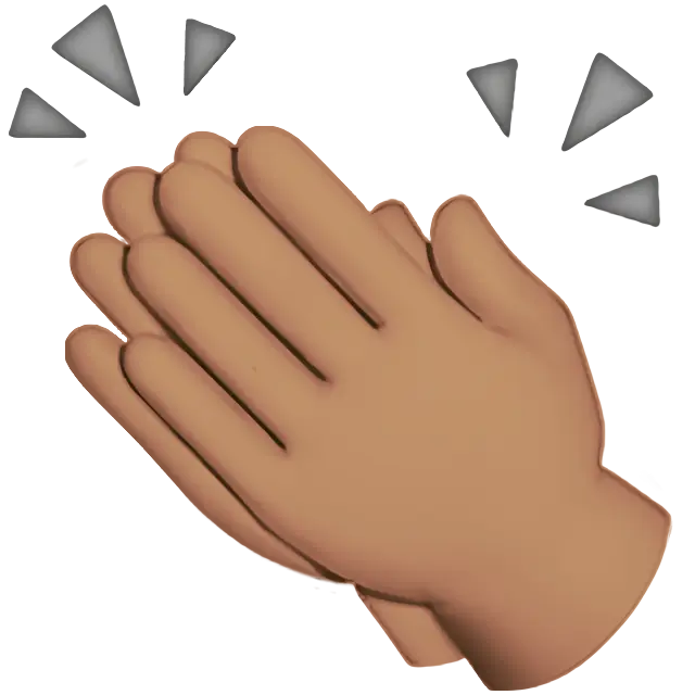 Clapping Hands: Medium Skin Tone