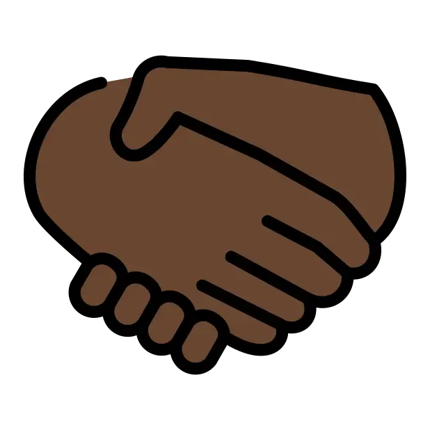 Handshake: Dark Skin Tone