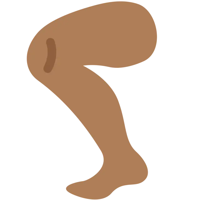 Leg: Medium-Dark Skin Tone