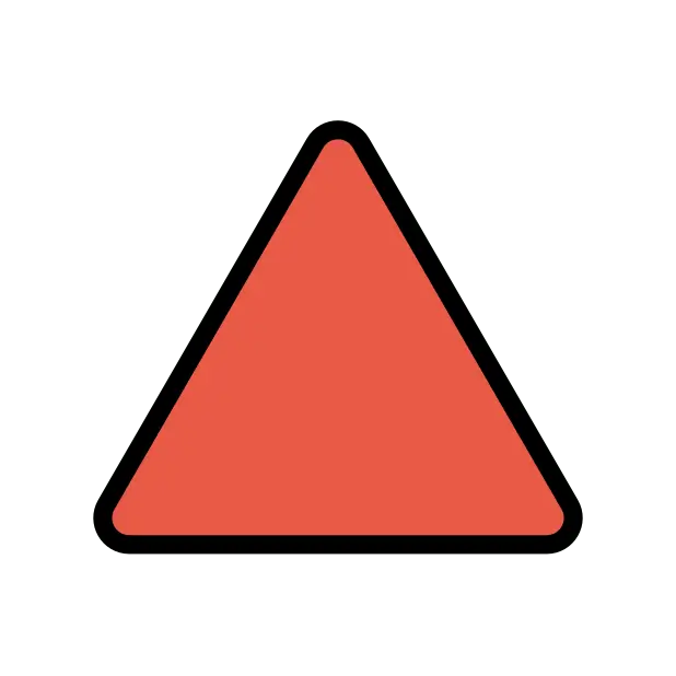 Red Triangle Pointed Up