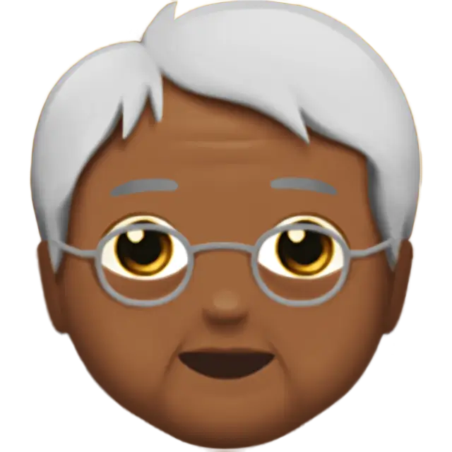 Older Person: Medium-Dark Skin Tone